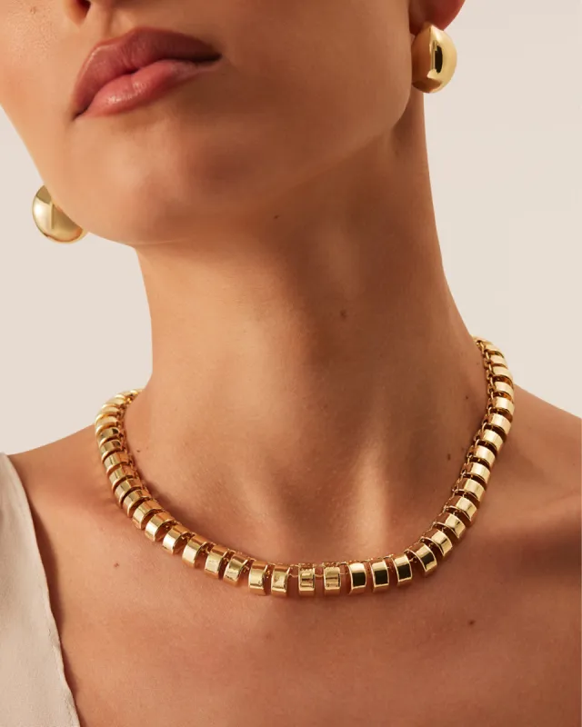 VITTORIA NECKLACE - GOLD sold by Billini