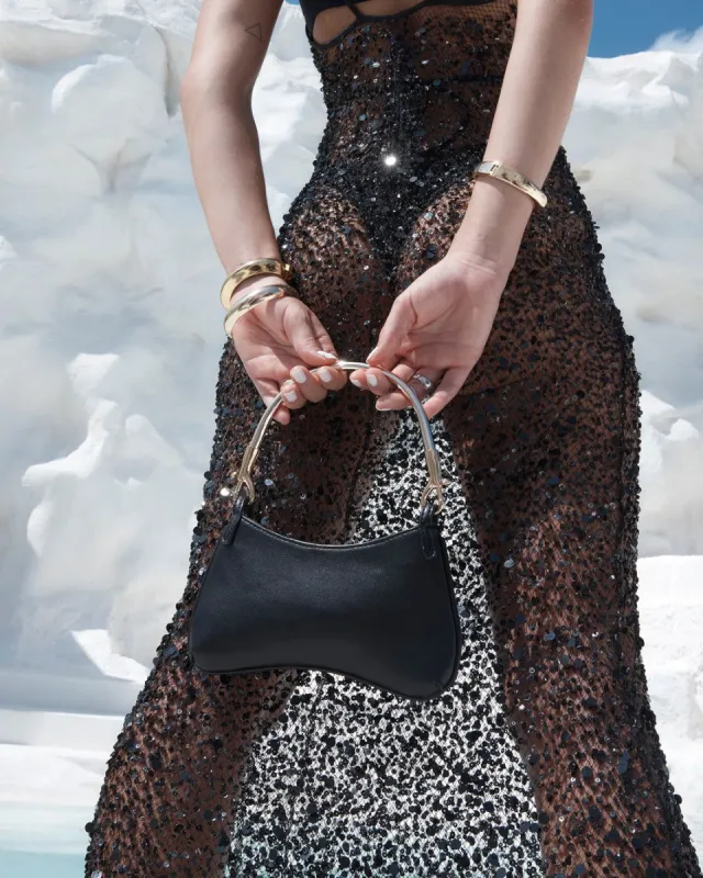 BECCA HANDLE BAG - BLACK sold by Billini