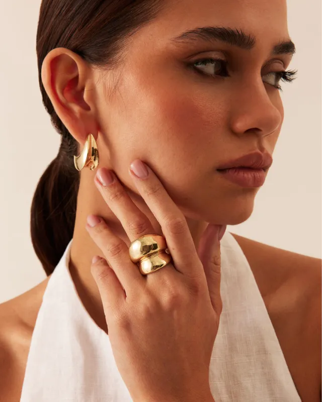 BRIGITTA RING - GOLD sold by Billini