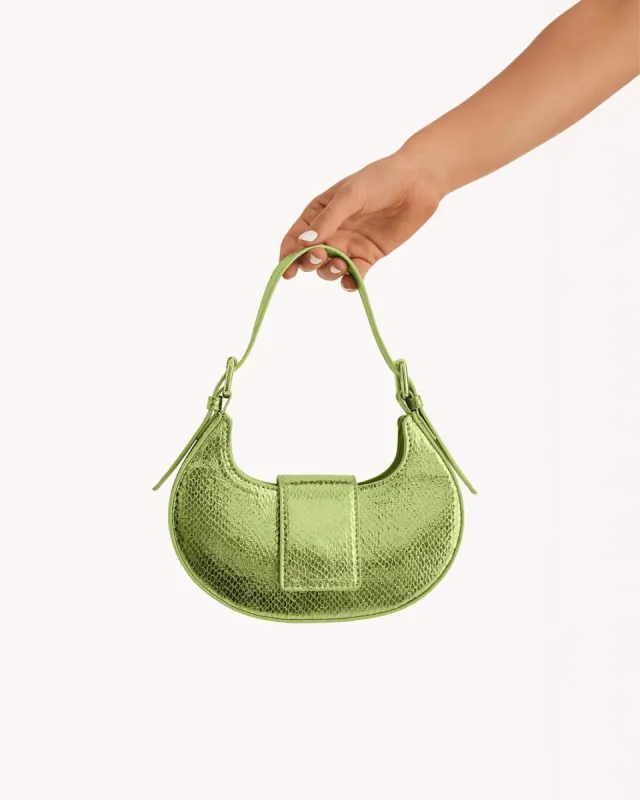ATTICA CROSS BODY BAG - GREEN METALLIC SCALE sold by Billini