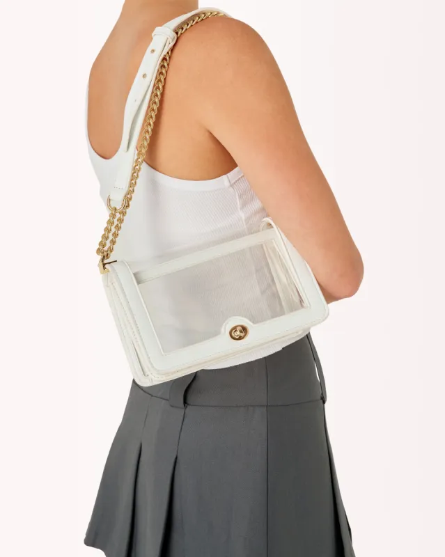 CARA CROSS BODY BAG - WHITE-CLEAR sold by Billini