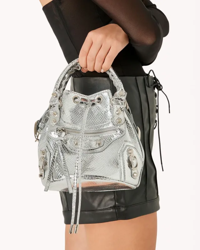 EZRA CROSS BODY BAG - SILVER SCALE sold by Billini