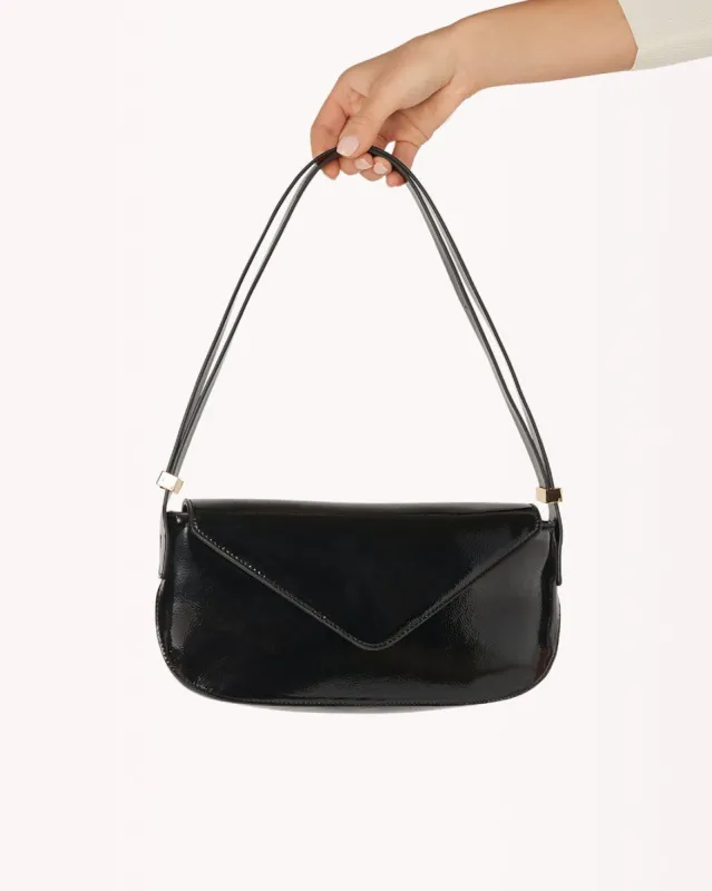 MARBELLA SHOULDER BAG - BLACK PATENT sold by Billini