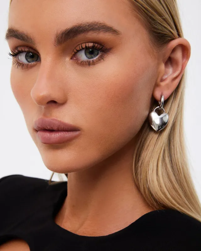 THE LOVER EARRING - DARK SILVER sold by Billini