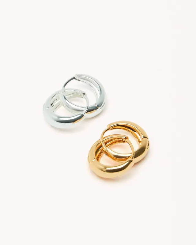 PANNA EARRING 2 PACK - GOLD PLATED 18K sold by Billini