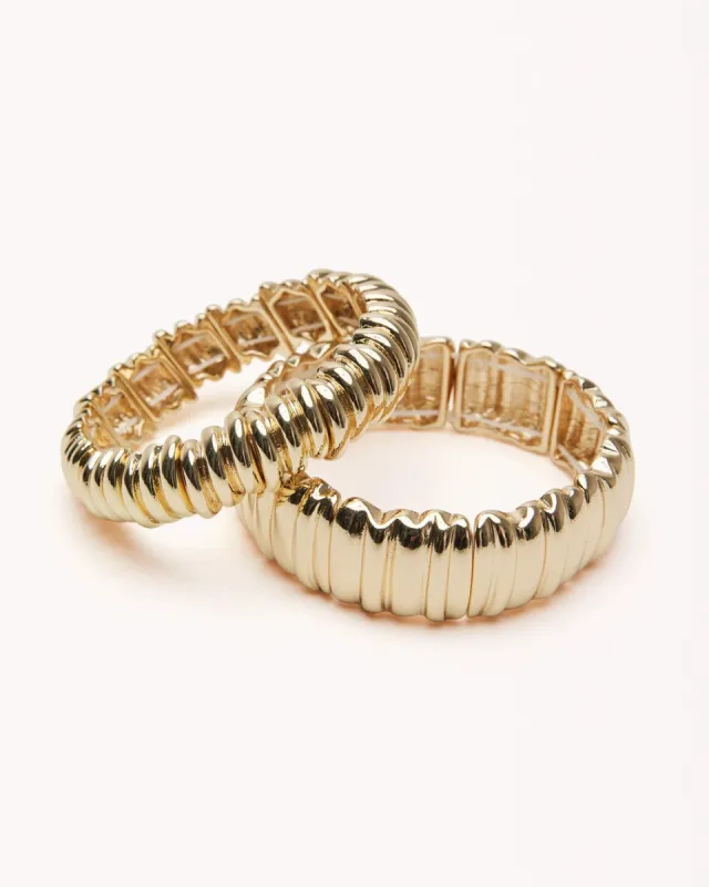 HARVEY BRACELET 2 PACK - GOLD made by Billini