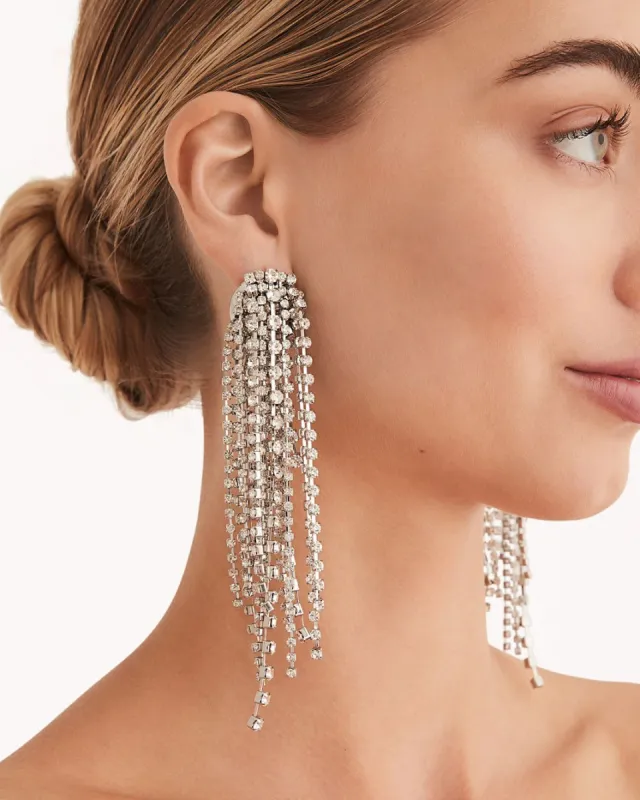 PENNY EARRING - SILVER-DIAMANTE sold by Billini