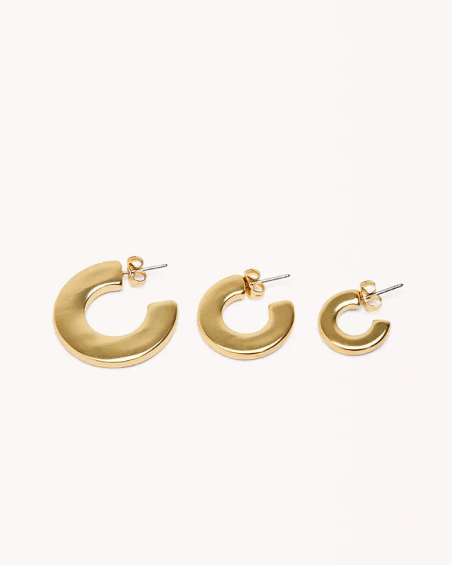 PINA EARRING 3 PACK - GOLD PLATED 18K sold by Billini
