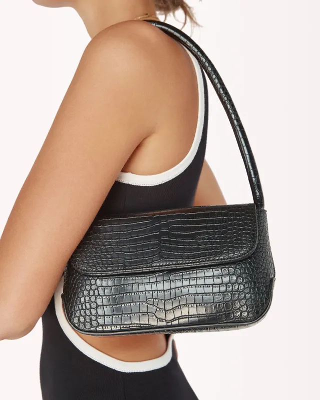 IZALIA SHOULDER BAG - BLACK CROC sold by Billini