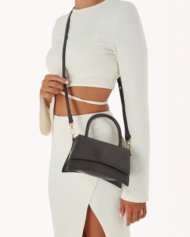 ADELE CROSS BODY BAG - DARK CHOCOLATE SCALE sold by Billini