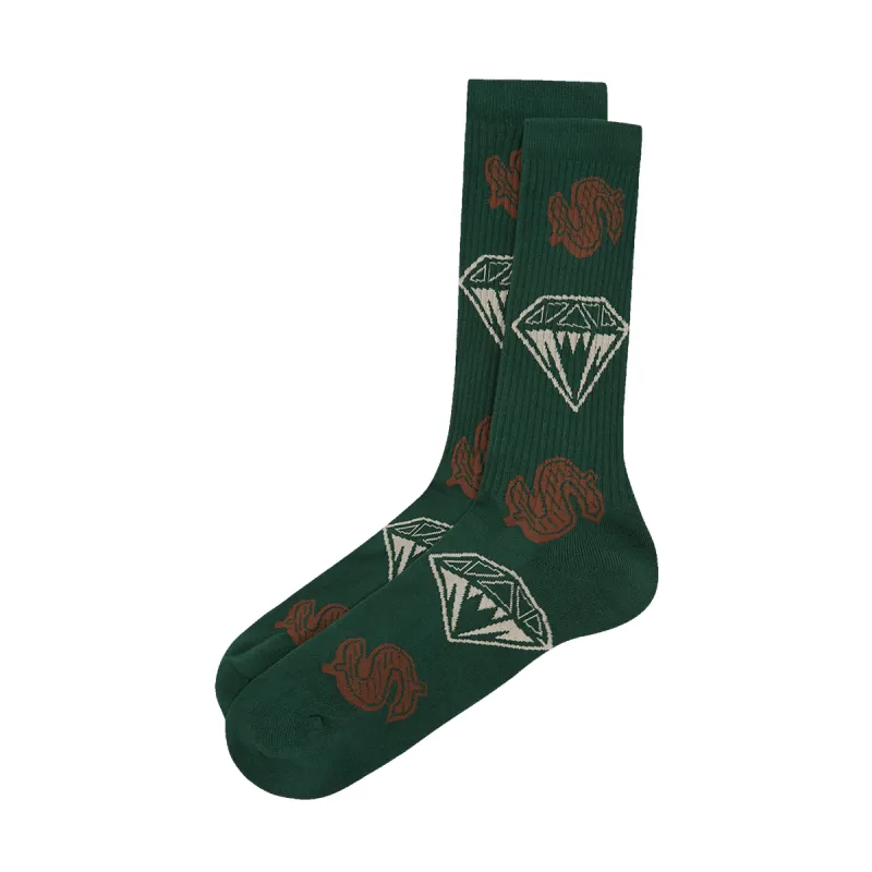 DIAMONDS AND DOLLARS SOCKS sold by Billionaire Boys Club