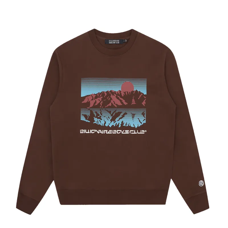 MOUNTAINSCAPE LONG SLEEVE CREWNECK sold by Billionaire Boys Club