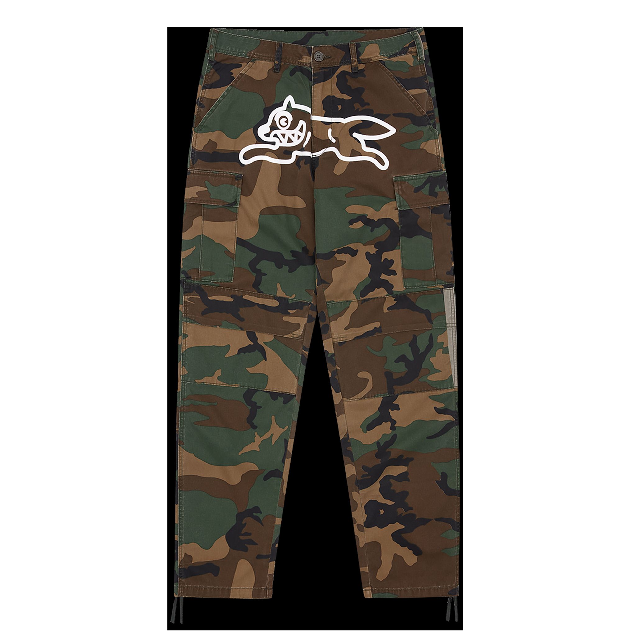 RUNNING DOG CAMO CARGO PANTS sold by Billionaire Boys Club
