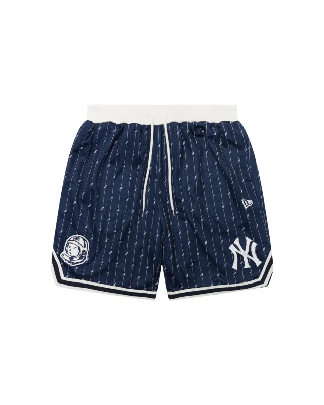 NY Yankees Pinstripe Mesh Short sold by Billionaire Boys Club