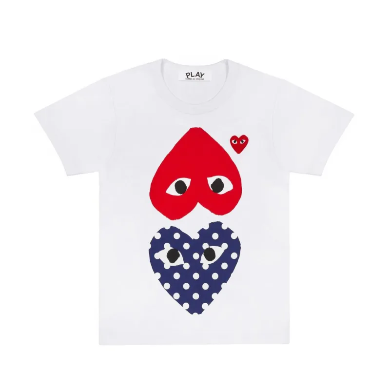 POLKA DOT HEART AND RED HEART T-SHIRT sold by Billionaire Boys Club