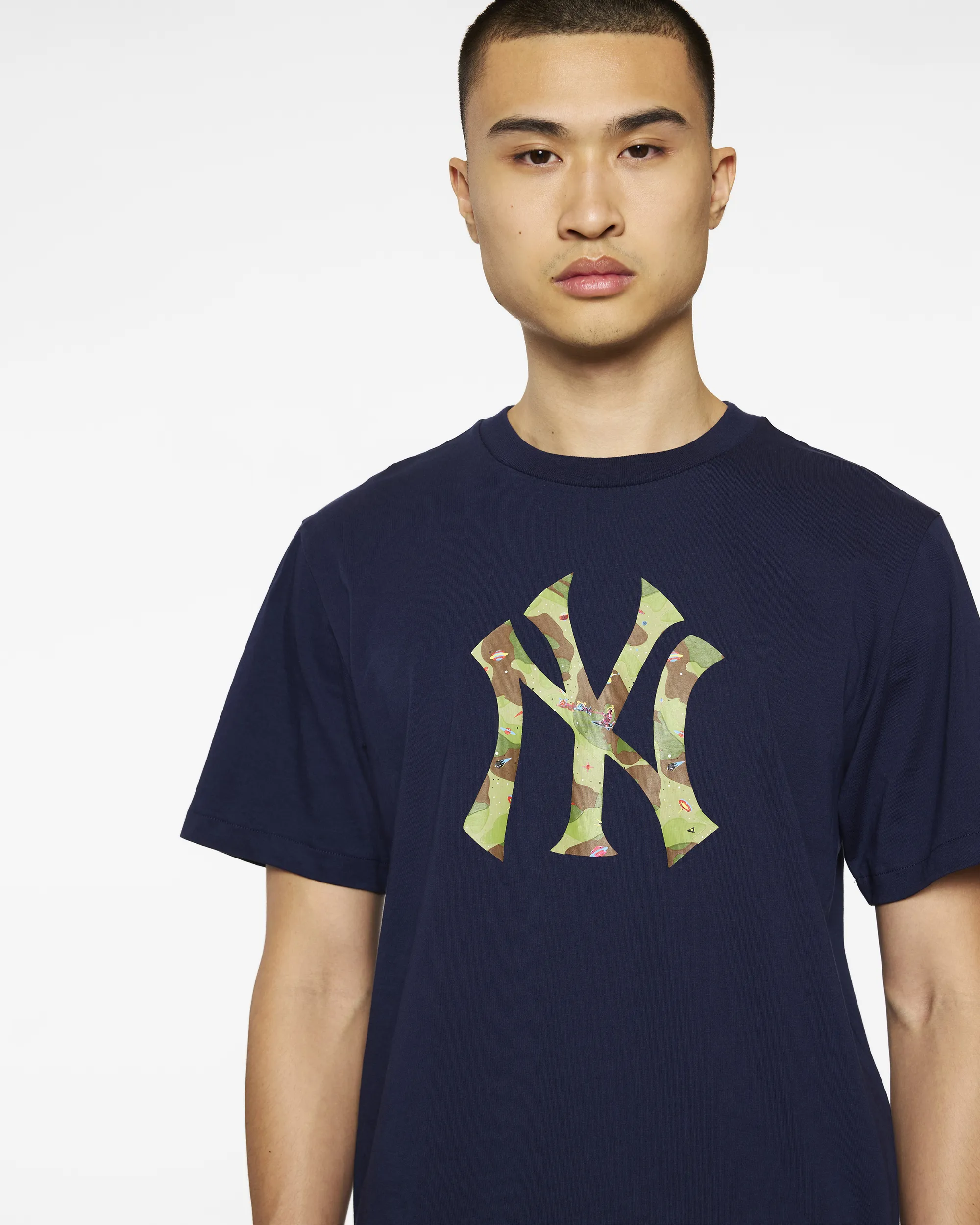 NY Yankees Space Camo Logo Tee sold by Billionaire Boys Club product image thumbnail 4