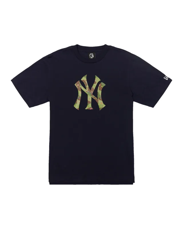NY Yankees Space Camo Logo Tee sold by Billionaire Boys Club