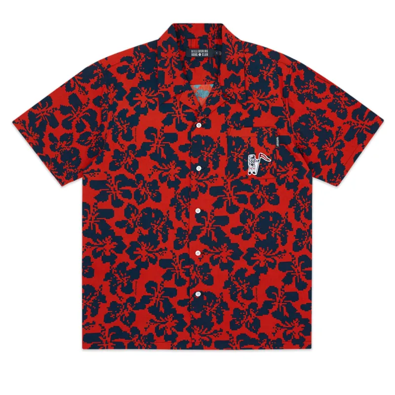 HIBISCUS CAMO S/S BOWLING SHIRT sold by Billionaire Boys Club