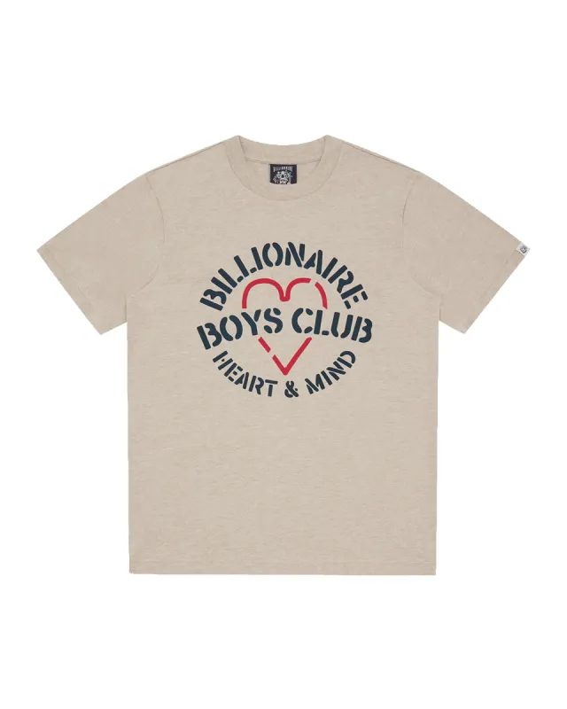 Heart & Mind Stencil Logo Slub T-Shirt sold by Billionaire Boys Club