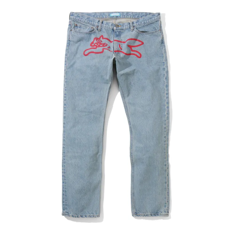 RUNNING DOG DAMAGED DENIM PANTS sold by Billionaire Boys Club