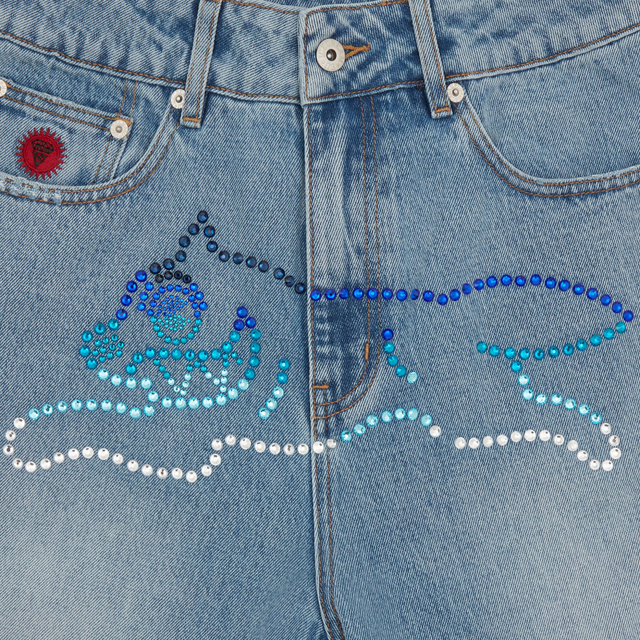 CRYSTAL RUNNING DOG JEANS sold by Billionaire Boys Club product image thumbnail 3