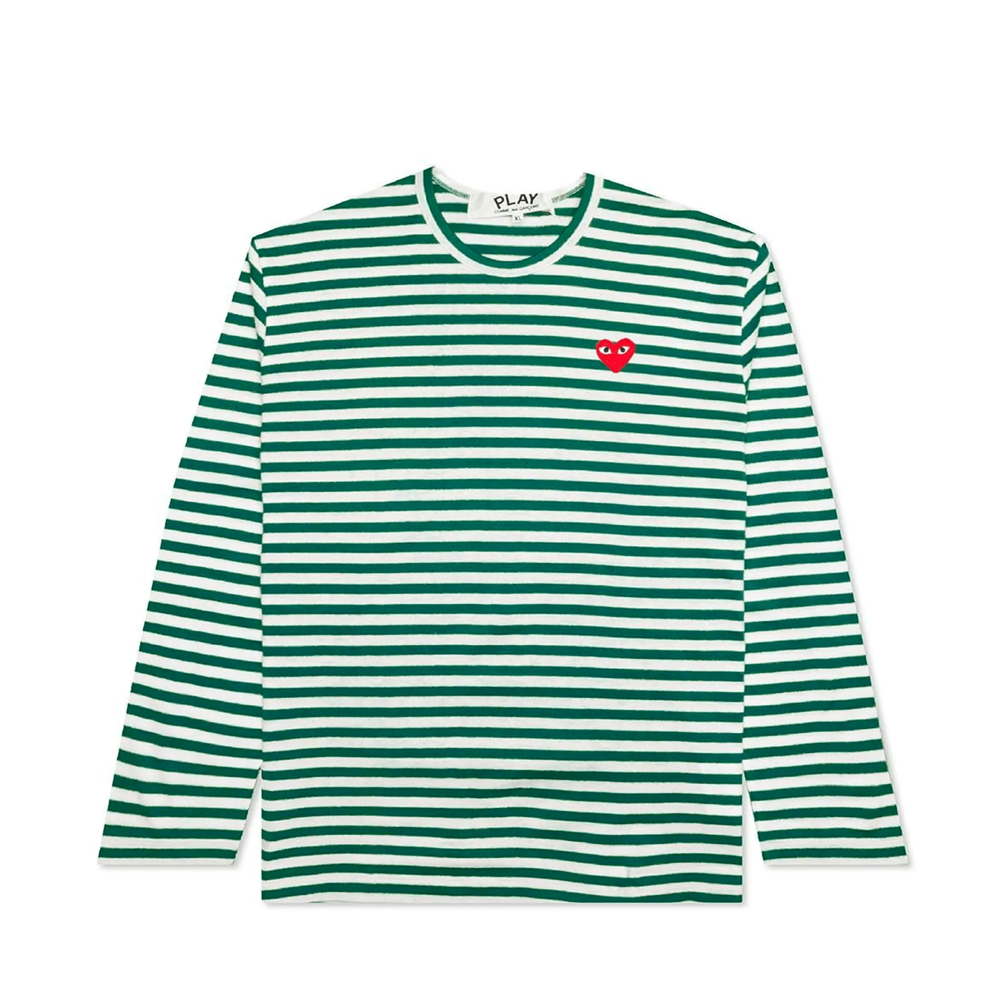STRIPED LONG SLEEVE T-SHIRT WITH SMALL RED HEART sold by Billionaire Boys Club product image thumbnail 2
