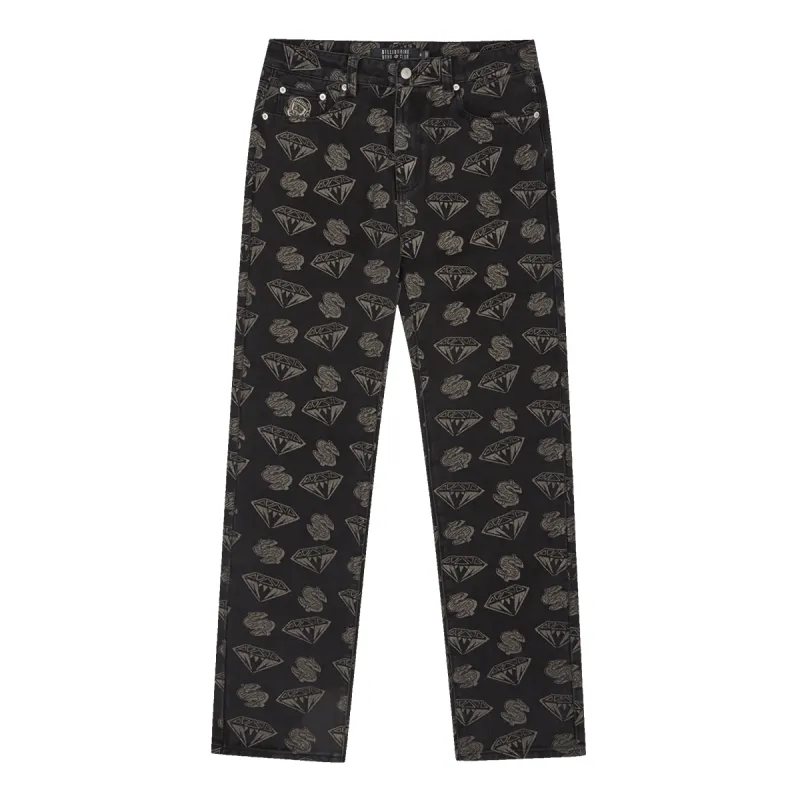 DIAMONDS & DOLLARS DENIM PANTS sold by Billionaire Boys Club