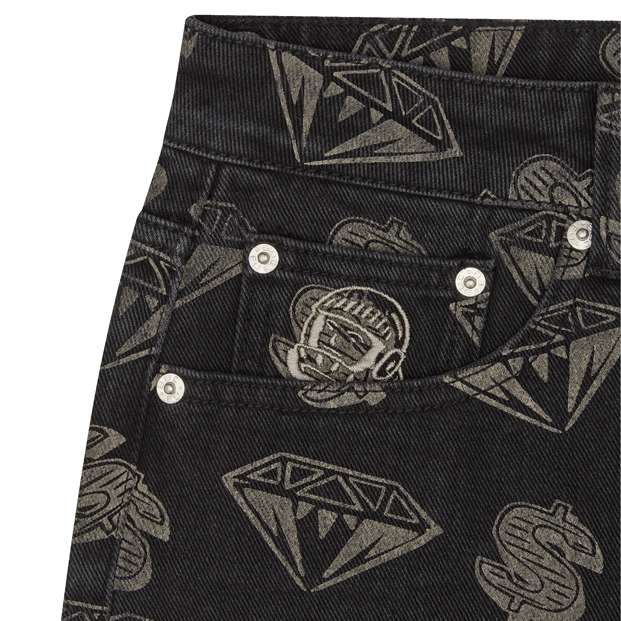 DIAMONDS & DOLLARS DENIM PANTS sold by Billionaire Boys Club product image thumbnail 3