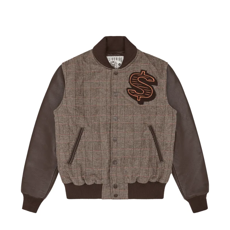 LEATHER SLEEVE VARSITY JACKET sold by Billionaire Boys Club