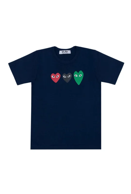 PLAY 3 Hearts T-Shirt sold by Billionaire Boys Club