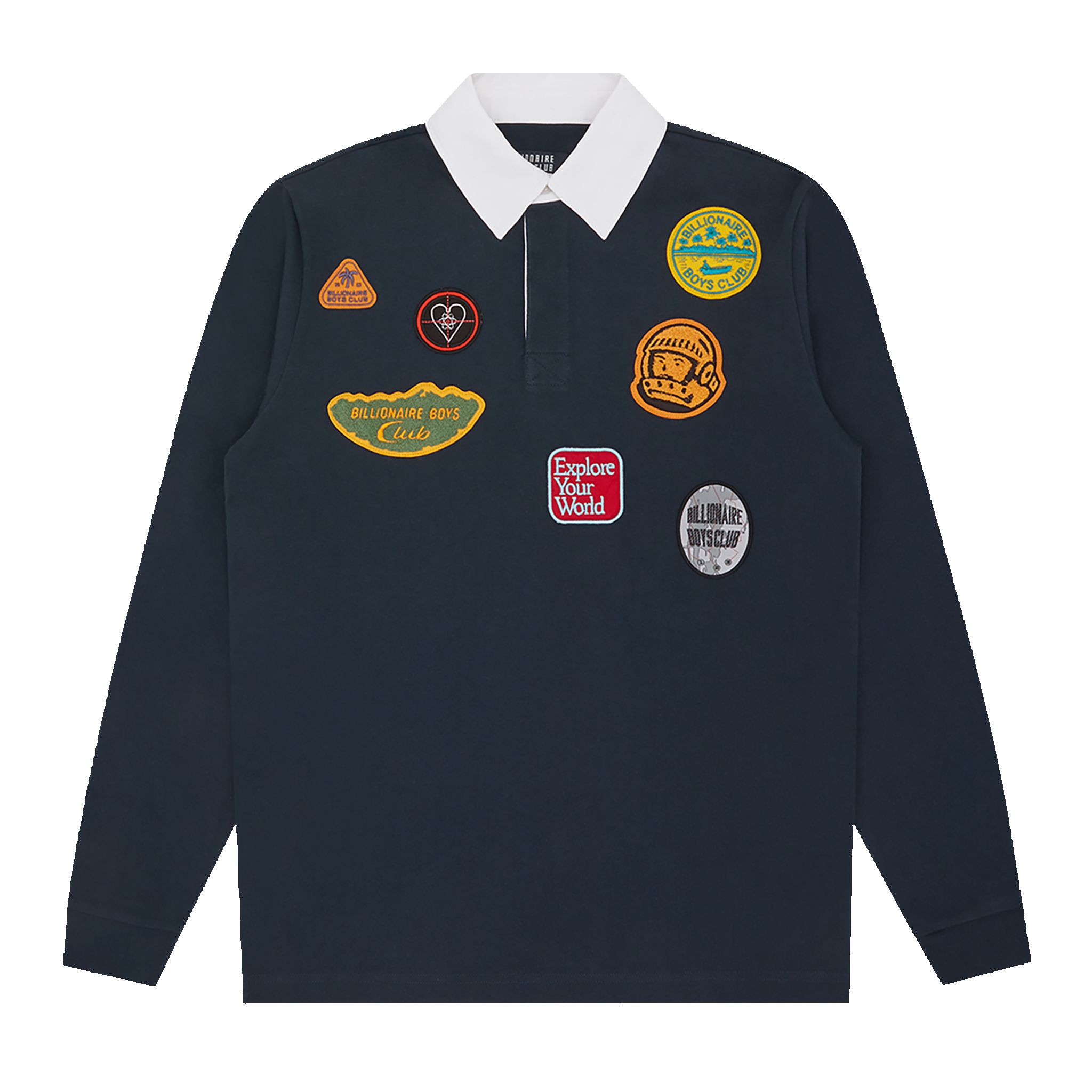 PATCHES RUGBY SHIRT sold by Billionaire Boys Club
