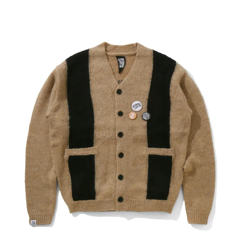 STRIPE KNIT CARDIGAN WITH BADGE sold by Billionaire Boys Club