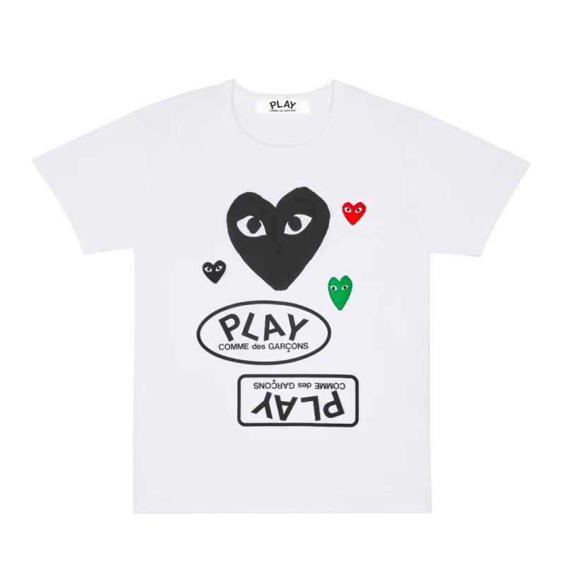 PLAY LOGO WITH BLACK HEART T-SHIRT sold by Billionaire Boys Club