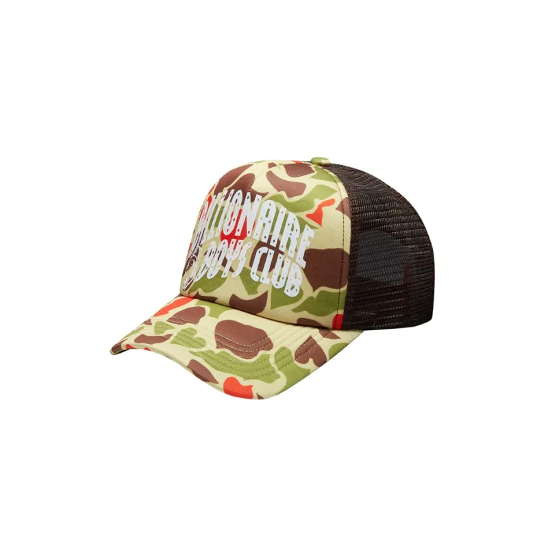 CAMO ARCH LOGO TRUCKER CAP sold by Billionaire Boys Club