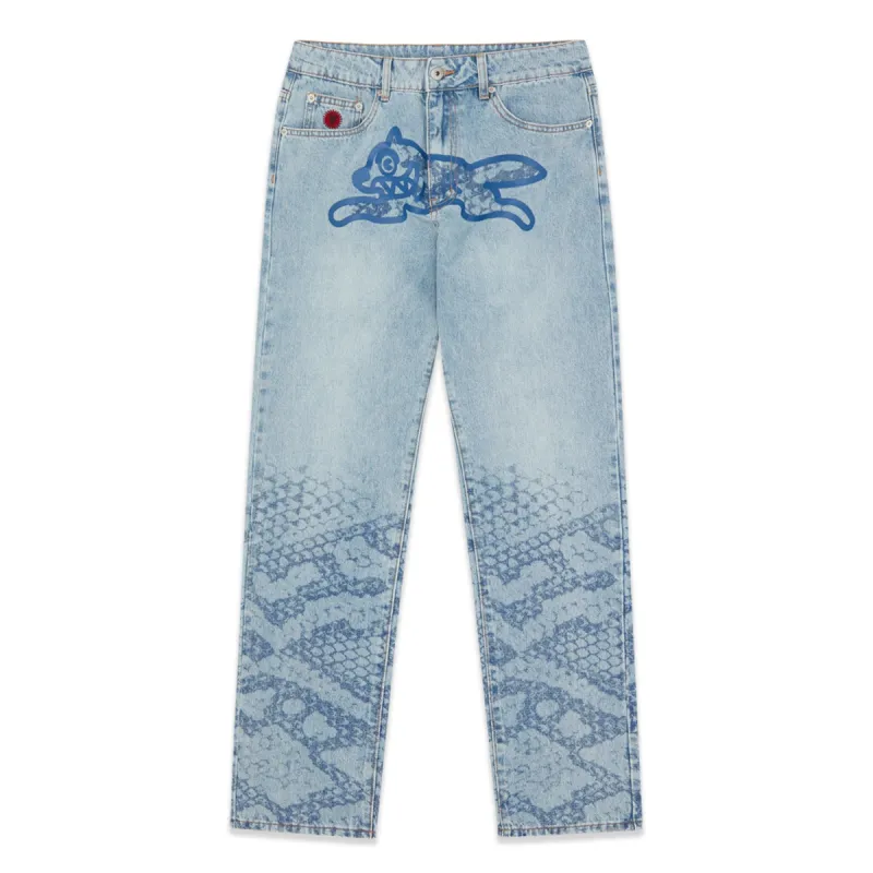 SNAKESKIN RUNNING DOG DENIM PANT sold by Billionaire Boys Club