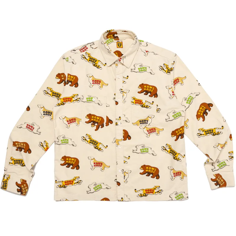 KAWS MADE ANIMAL PATTERNED SHIRT made by Human Made