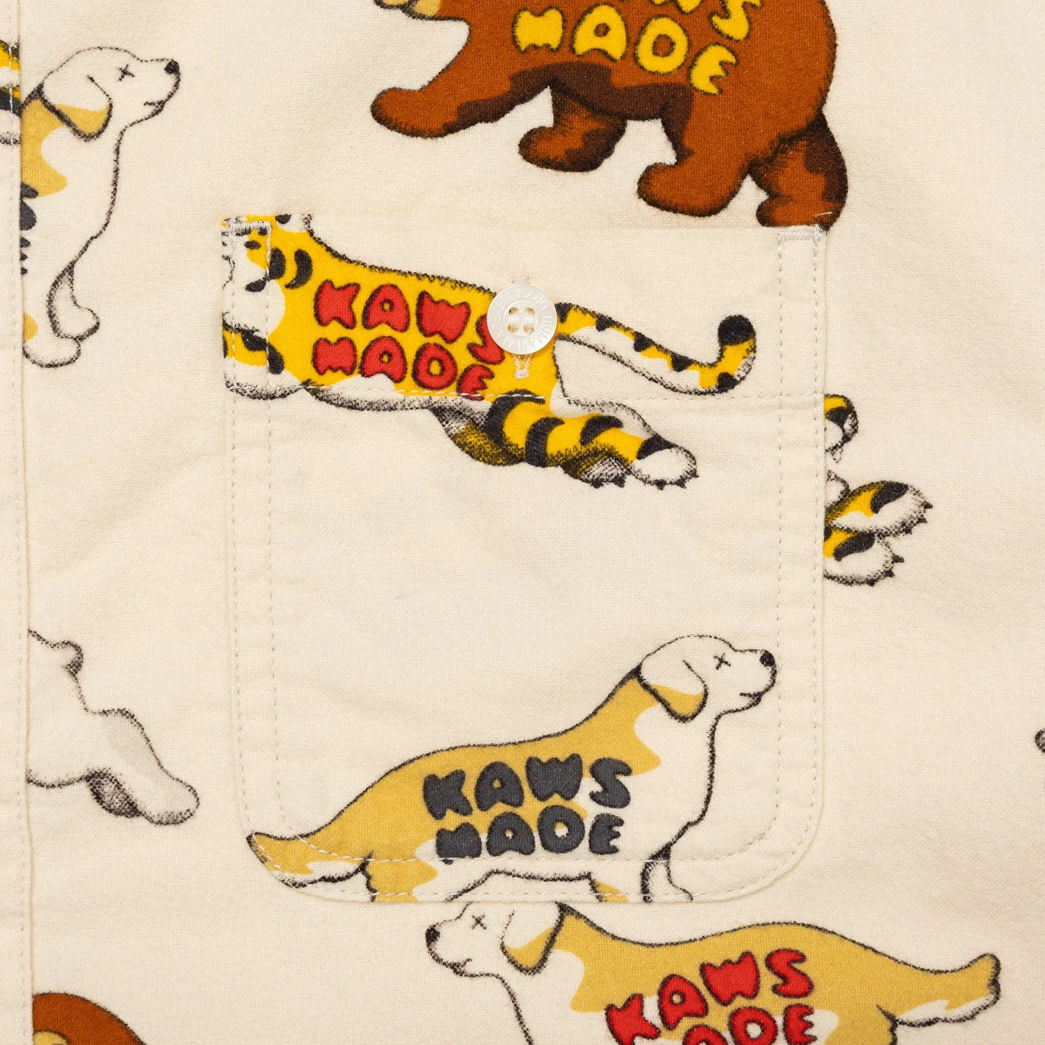 KAWS MADE ANIMAL PATTERNED SHIRT sold by Billionaire Boys Club product image thumbnail 3