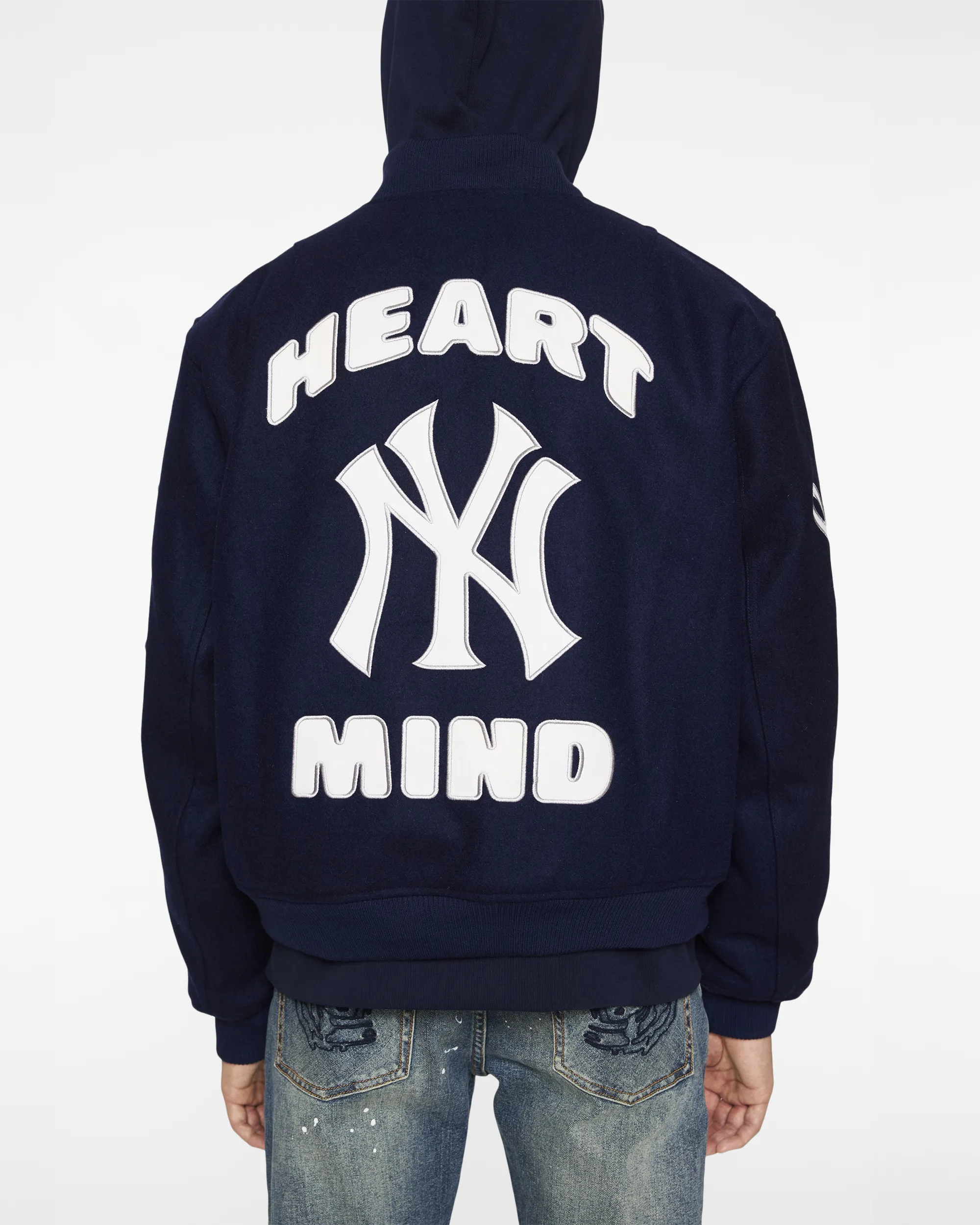NY Yankees Heart & Mind Wool Bomber sold by Billionaire Boys Club product image thumbnail 5