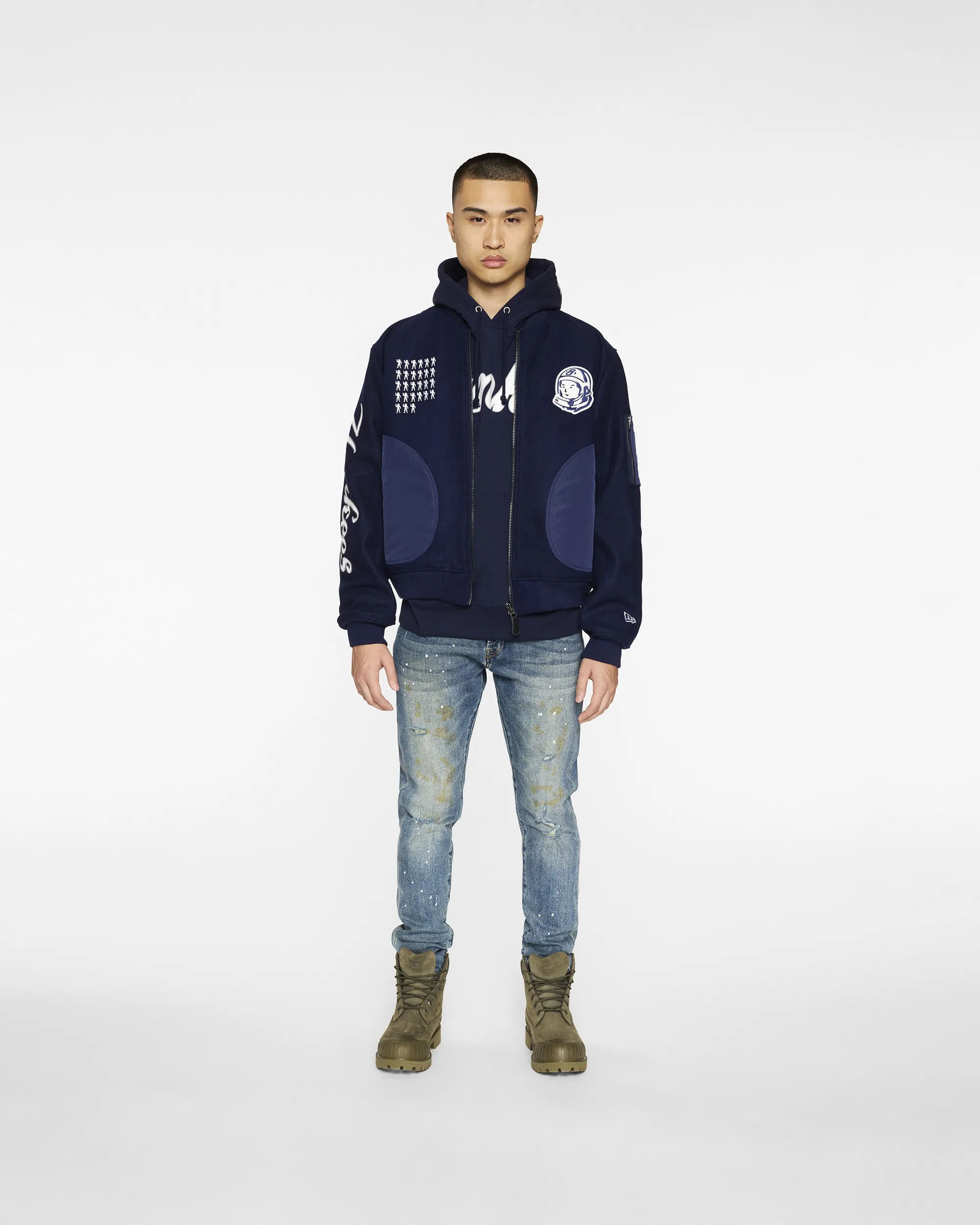 NY Yankees Heart & Mind Wool Bomber sold by Billionaire Boys Club product image thumbnail 3