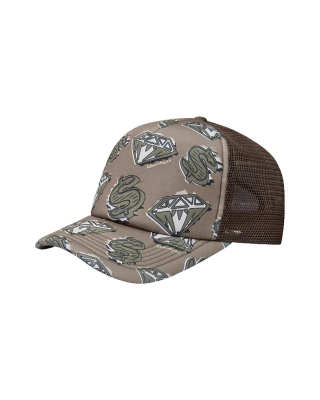 Diamonds & Dollars Trucker Cap made by Billionaire Boys Club