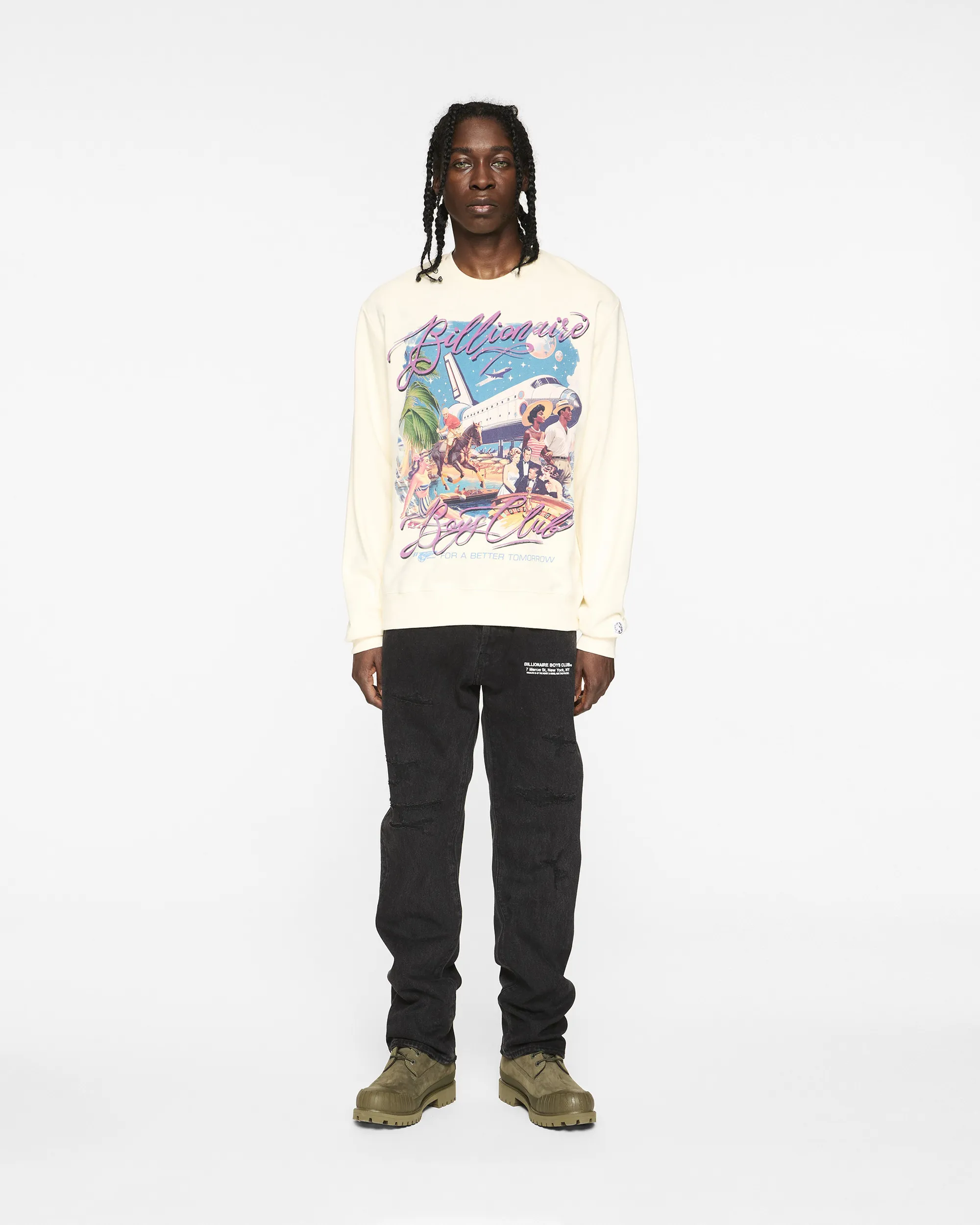 Better Tomorrow Crewneck Sweatshirt sold by Billionaire Boys Club product image thumbnail 3
