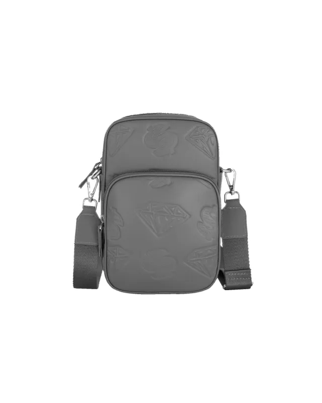 Diamonds & Dollars Leather Side Bag sold by Billionaire Boys Club