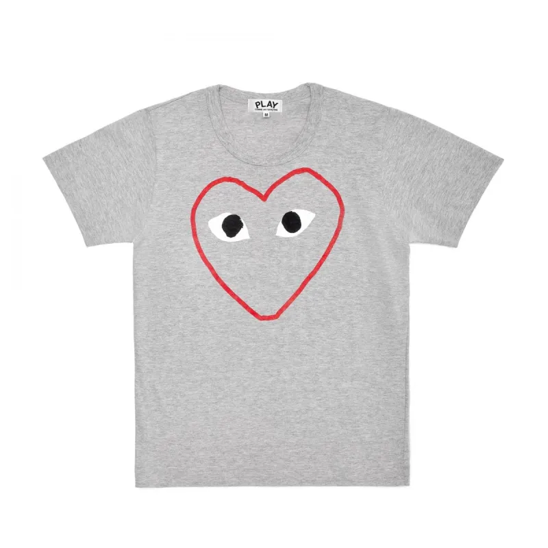 T-SHIRT WITH RED HEART OUTLINE sold by Billionaire Boys Club