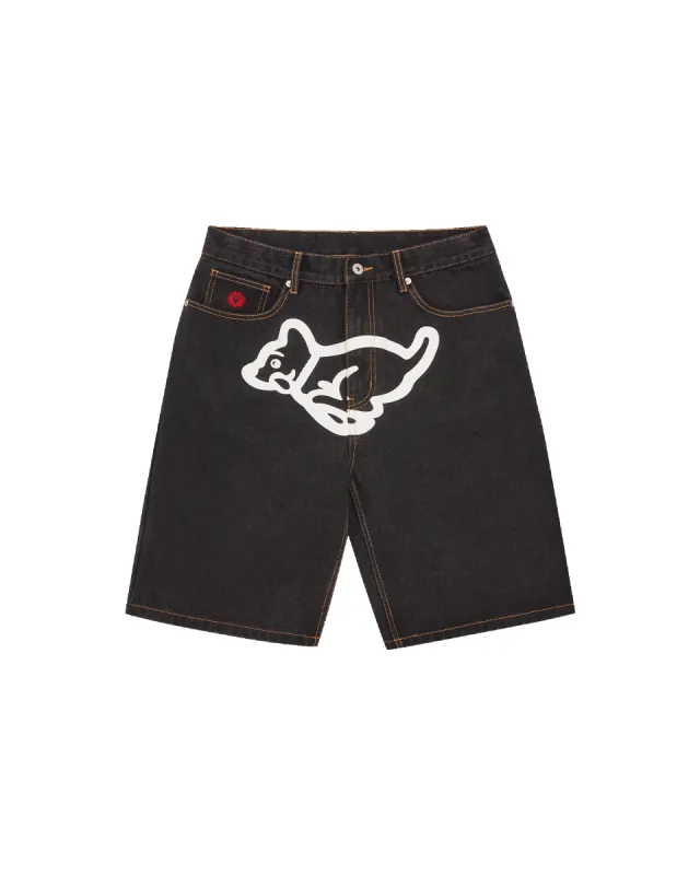 Running Puppy Denim Shorts made by Billionaire Boys Club