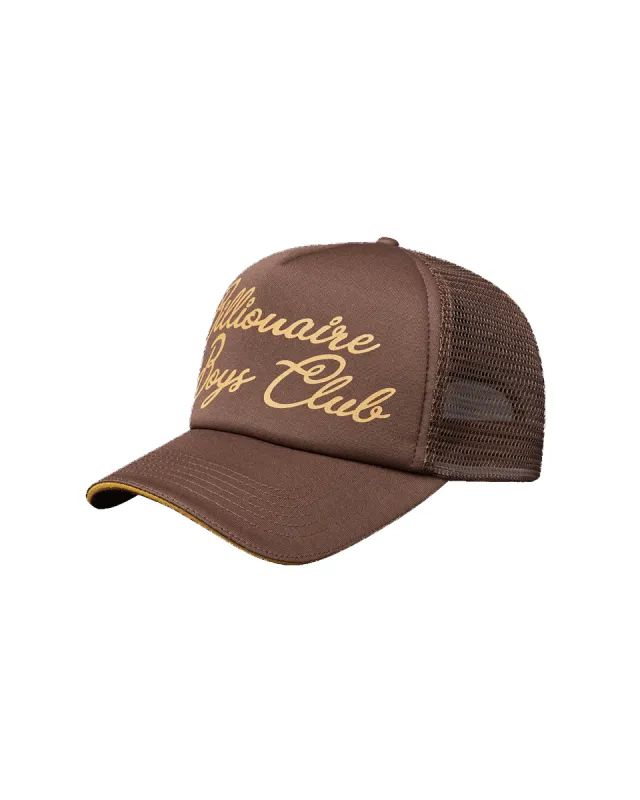 Script Trucker Cap made by Billionaire Boys Club