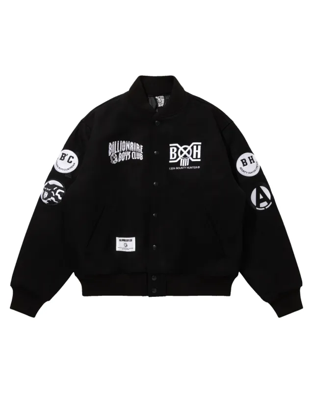 ほぼ新品 BIG B VARSITY JACKET BLACK スカジャン S ほぼ新品 BIG B VARSITY JACKET BLACK スカジャン S