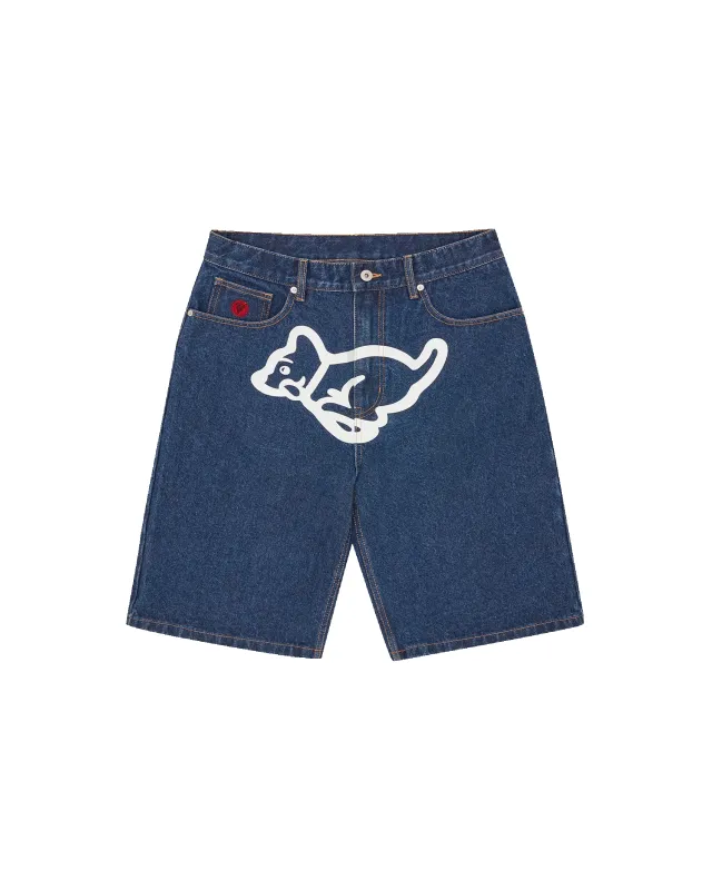 Running Puppy Denim Shorts made by Billionaire Boys Club