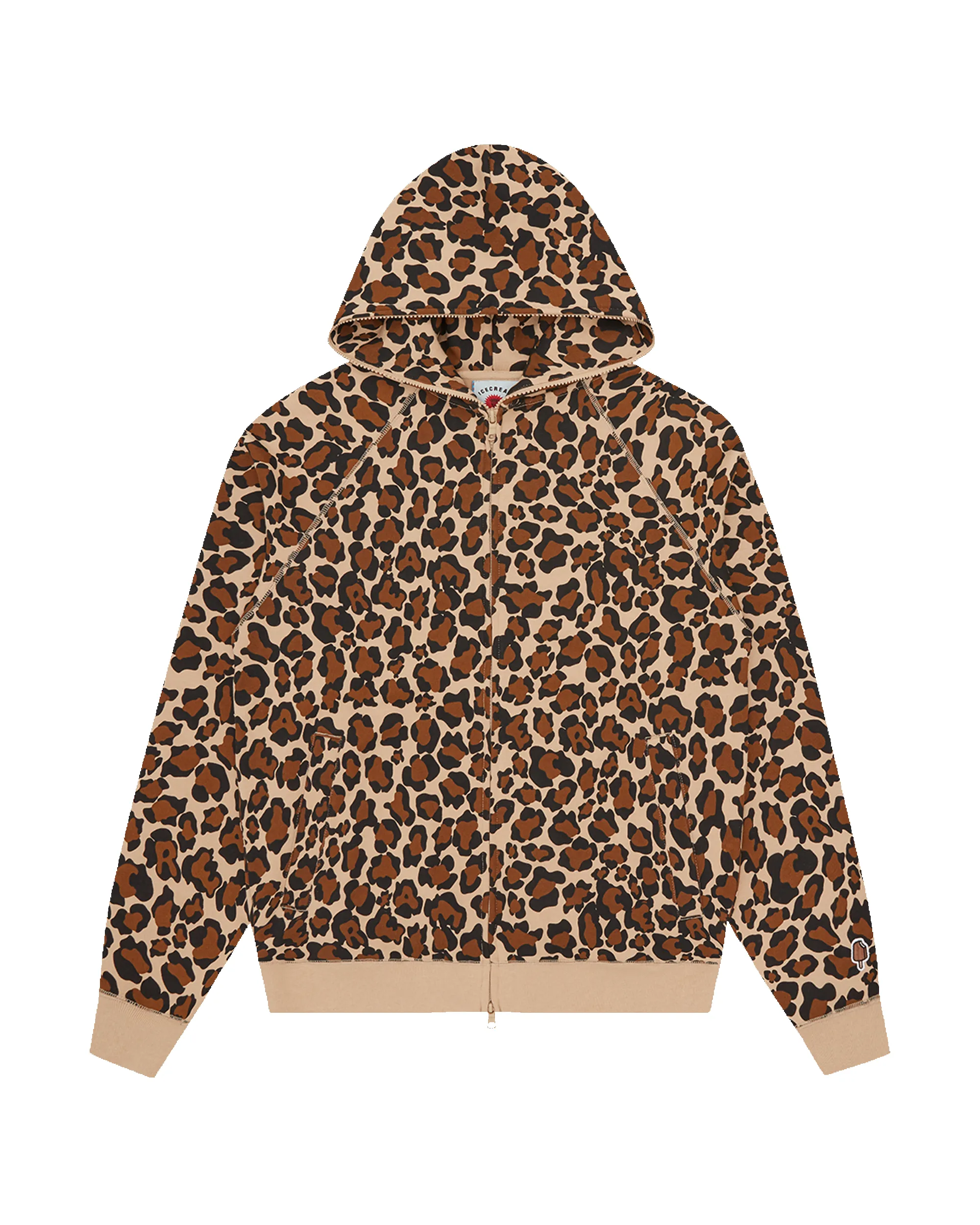 Leopard Print Zip Through Hood sold by Billionaire Boys Club
