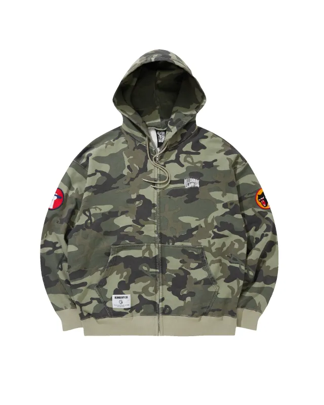 Embroidered Logo Zip Up Cotton Hoodie sold by Billionaire Boys Club