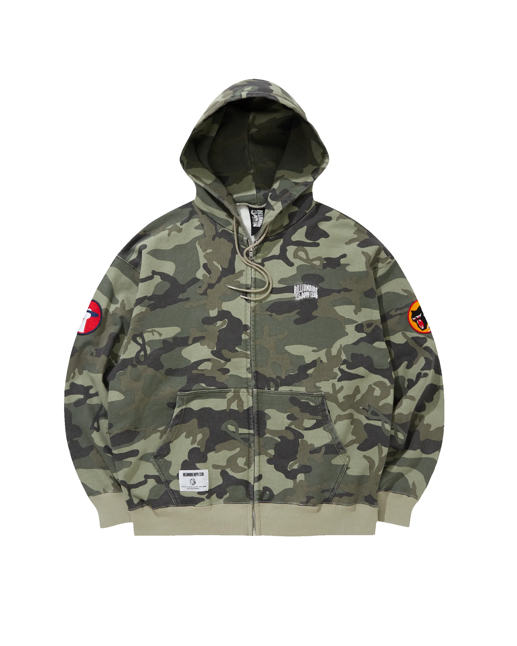 Embroidered Logo Zip Up Cotton Hoodie sold by Billionaire Boys Club